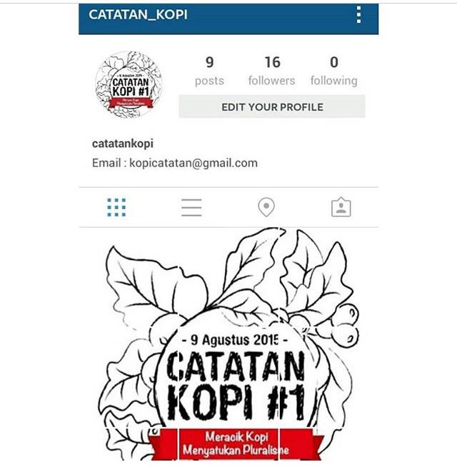 Yukk twips ramaikan acara nya... Pentengin indormasi nya di akun instagram @catatan_kopi Kupas tuntas seputar kopi,