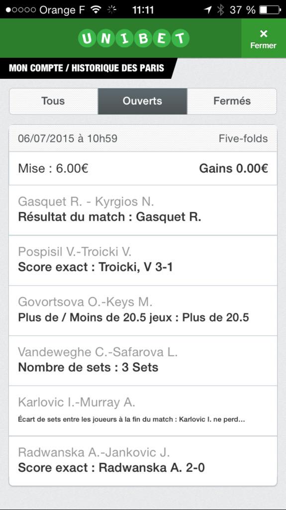 NeoMatrik's tweet photo. Allez je tente un joli ticket dont mon coup de ❤️ du jour: Gasquet ! 😎✌🏼️🍀
#NoVIP
#Ticketfeeling http://t.co/PcuKUWHlFT