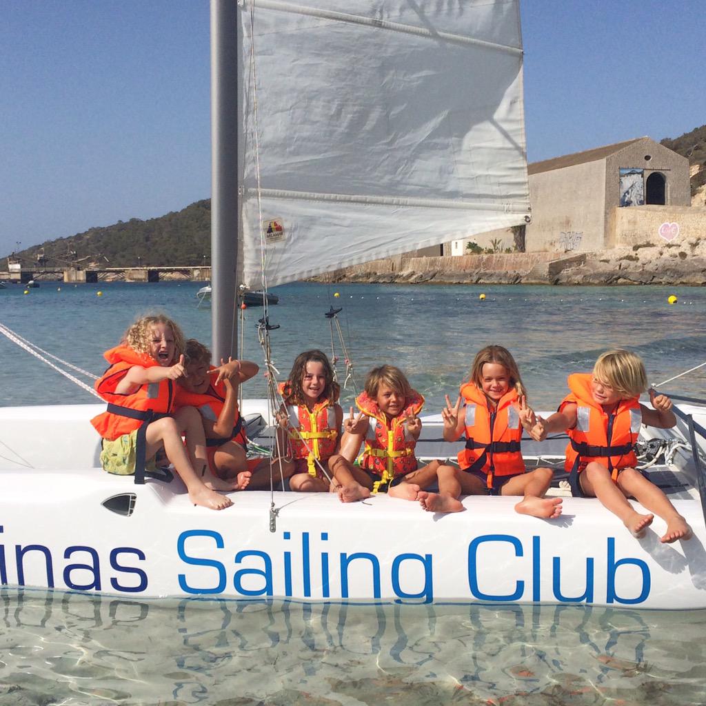 SalinaSailing's tweet photo. Summer school ⛵️ Escuela de Verano #kids #summerschool #salinassailingclub #ibiza http://t.co/9IuLxqGxax