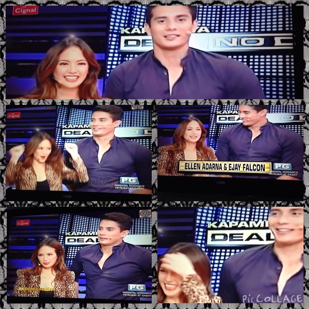 realmaybujawe's tweet photo. Pretty @ellenmgadarna gwapo @ejay21falcon #TeamIbonOnKDOND 😍 http://t.co/EOiQpoxuWT