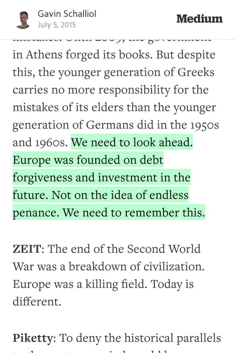 TriggerLilly's tweet photo. “We need to look ahead. Europe was founded on debt forgiveness and…” — @GavinSchalliol https://t.co/YlKYTieQjI http://t.co/iDaATO42K8