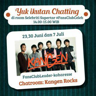 bandkangen_'s tweet photo. Yuk besok ikutan chatting bareng @bandkangen_ http://t.co/aB0vUqaf0Y