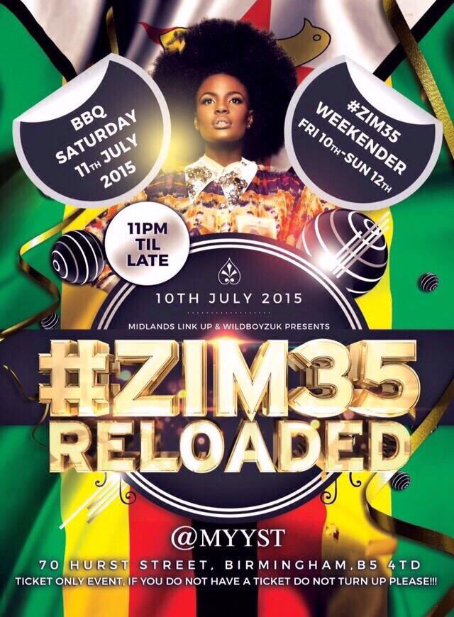 Zeejay______'s tweet photo. ⏰⏳ 4 Days To Go‼️

#Zim35Reloaded #Zim35Weekender http://t.co/GOp6RHhuqw