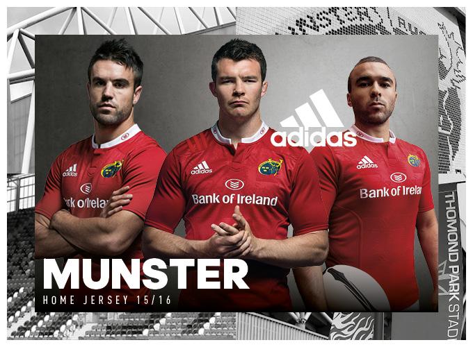 Munsterrugby's tweet photo. Check out the 2015/16 Munster @adidasrugby home &amp; alternate jersey #MyMunster Available @lifestylesports 25th July http://t.co/1WgW5RMAu7