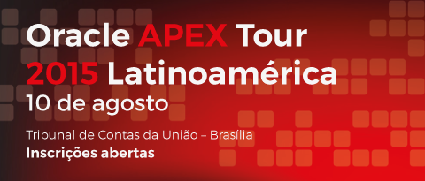 guob_oficial's tweet image. ORACLE APEX TOUR 2015. 10/08/2015 em Brasilia. Faça sua inscrição gratuita ainda hoje. oracleapextour.com #guob
