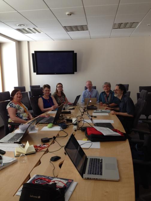 Working group working hard at #iticse15 on key concepts in k-9 Comp Ed!