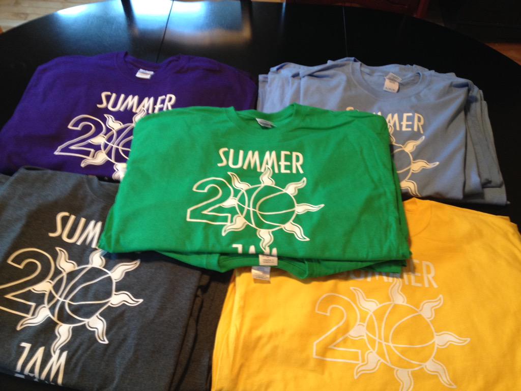 SummerJamCamp's tweet photo. Coaches' shirts are ready!!  #20yrs #SummerJam http://t.co/mj24YLgx3S