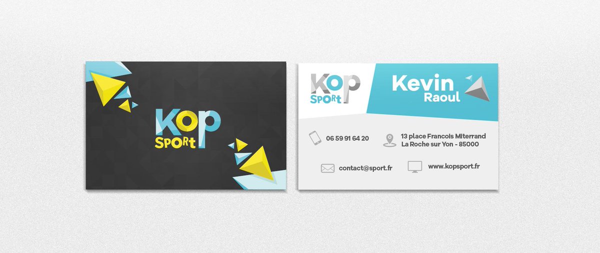 TYT_Creative's tweet photo. Refonte logo & création carte de visite KoP Sport #refontelogo #sport #Vendee #fluo #innovant #LRSY http://t.co/cyumQExmjB