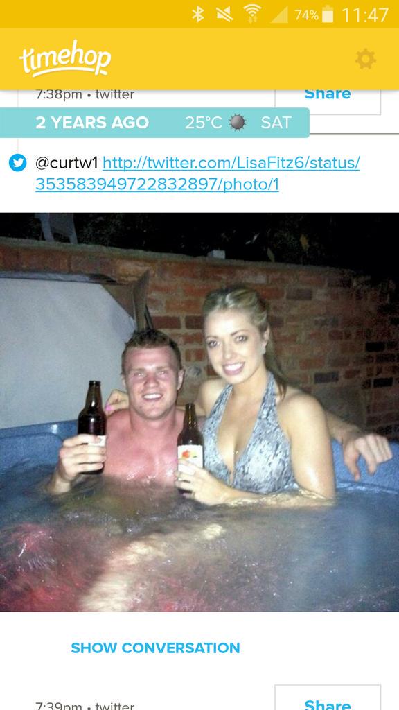 LisaFitz6's tweet photo. I'm glad you've learnt how to use suncream 😂 @curtw1 http://t.co/cRtDLrUtI7