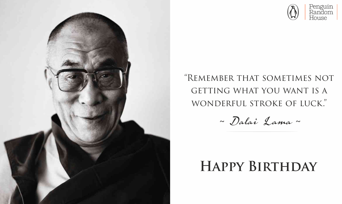 Wishing the Dalai Lama many happy returns of his 80th birthday! 