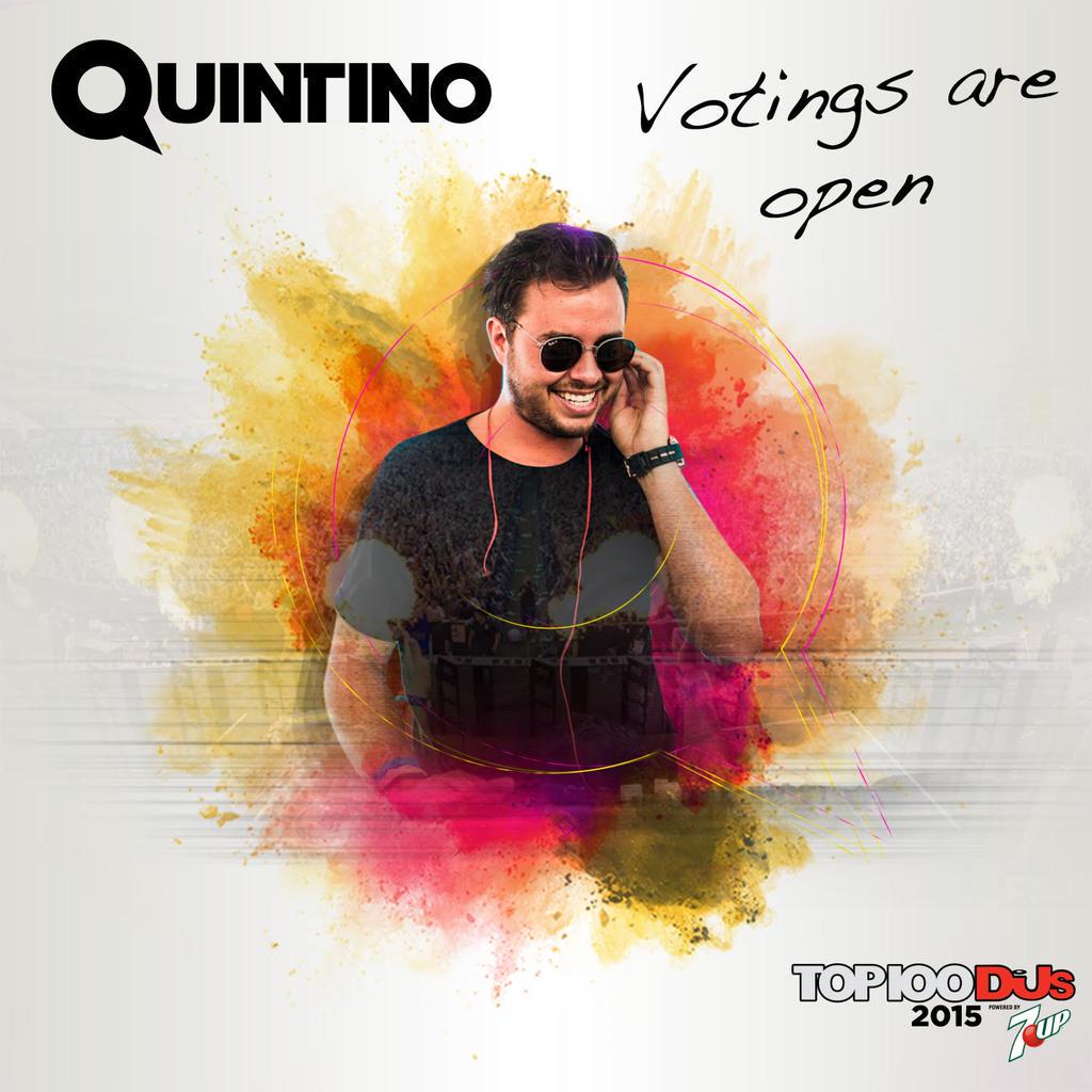 QuintinoFanClub's tweet photo. The votings are open !! Please vote for @QUINTINOO as number one DJ in the @DJ Mag Top 100 !! http://t.co/EQt7OYoO8w http://t.co/VEvcNvsdYa