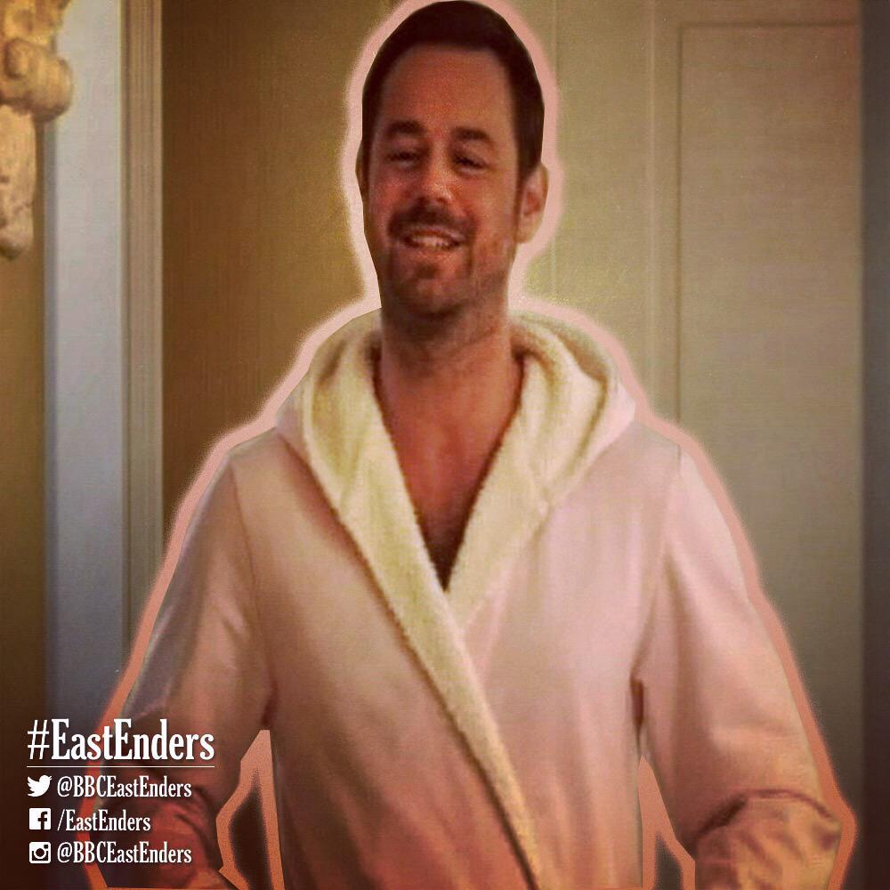 mick carter pink dressing gown Mick Carter's dressing gown game is STRONG tonight. Don't miss it.  (#EastEnders, 8pm, @BBCOne) 💅 👍
