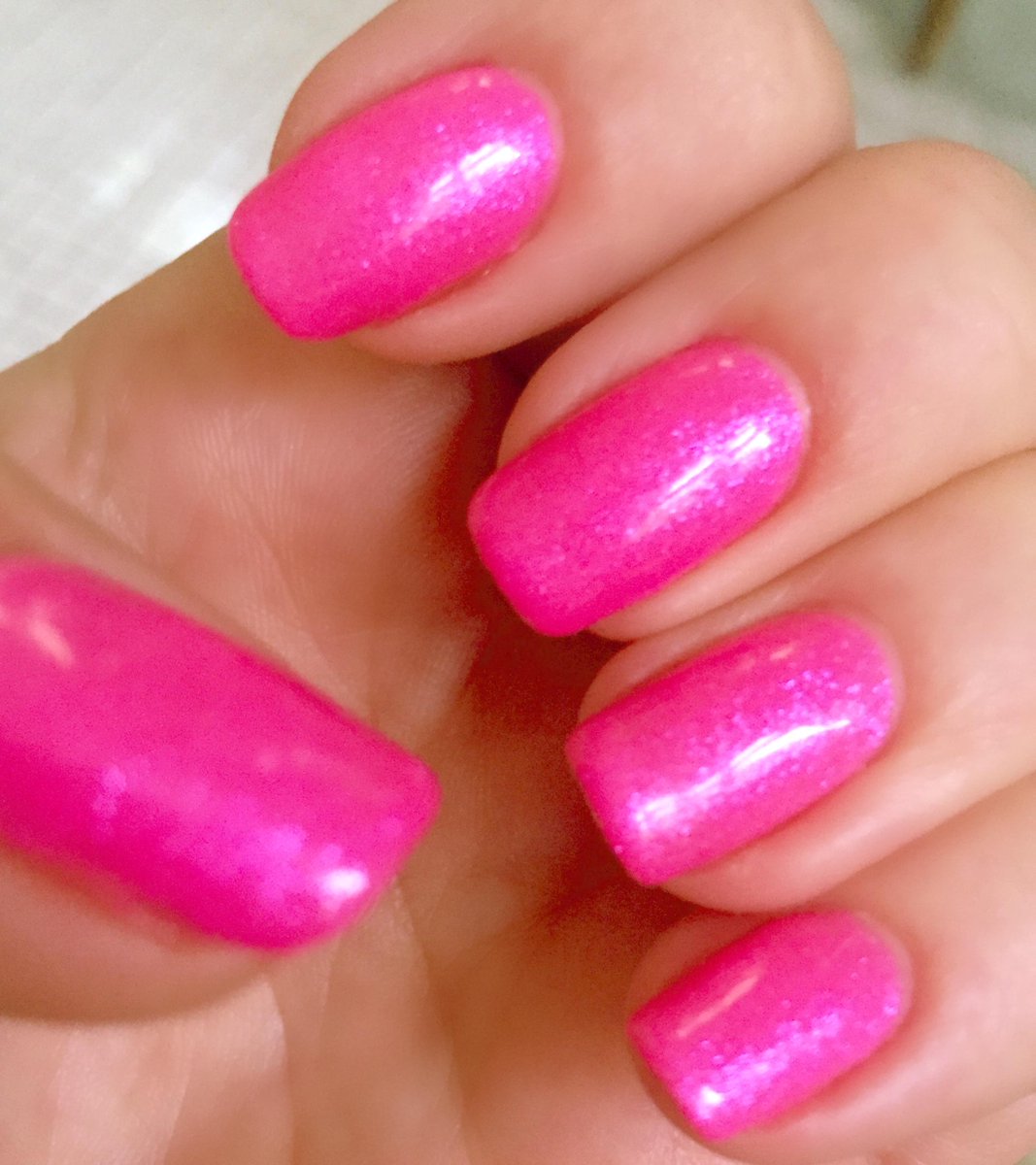 staerox's tweet photo. New #Barbie #nails !! #Manicure #pink #StaeFun #StaeBright http://t.co/HpMzu2LTNi
