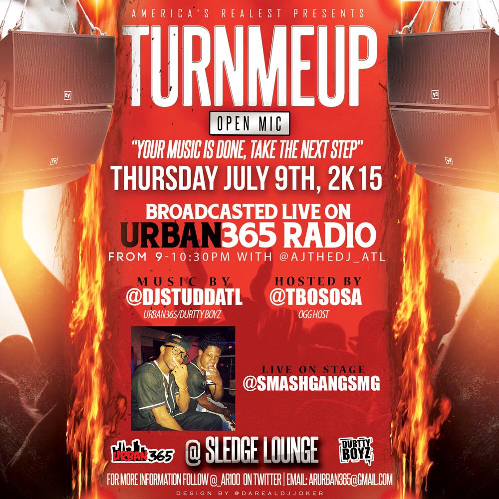 _ARPromo's tweet photo. Come out and turn up with great talent as we broadcast live from @Urban365Radio! #TurnMeUp July 9th! http://t.co/wHQOmNw6z0