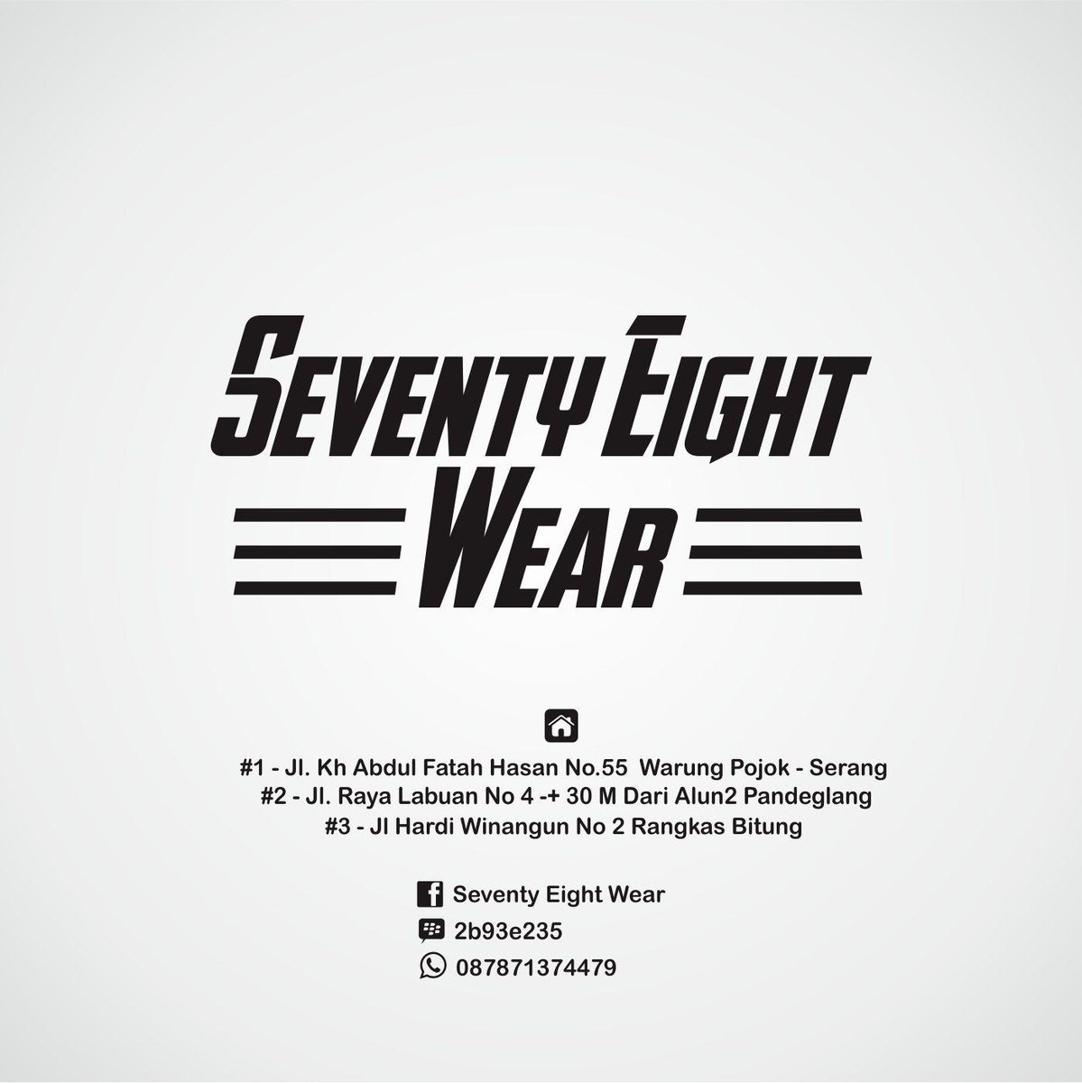 Visit this seventyeightwear
#fbc #federasibantenclothing #visitbantenlocalclothing