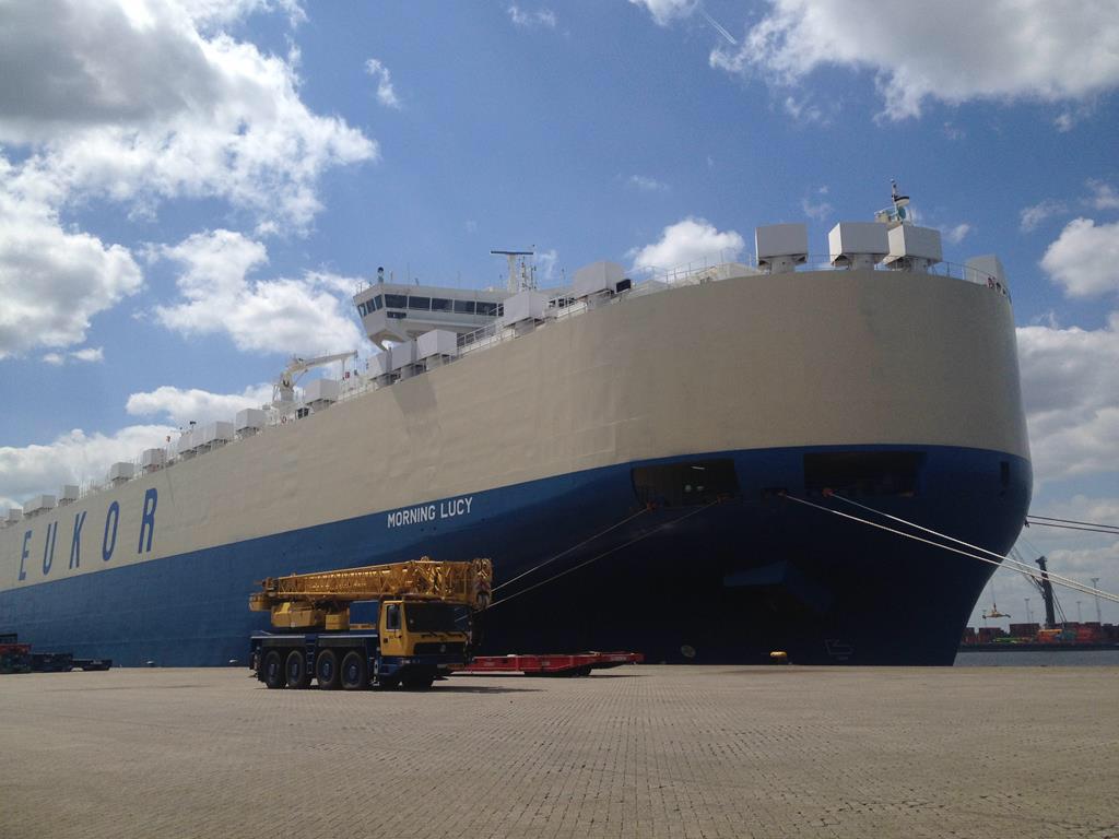 MV Morning Lucy loading roro cargo <a href="/PortofAntwerp/">Chinnu Chinnu</a> today for Jeddah and Djibouti #nmtshipping #roroshipping