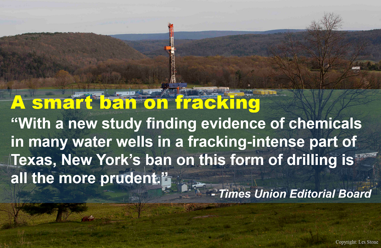 FrackAction's tweet photo. The @timesunion rightly editorializes: A smart ban on #fracking! http://t.co/tFKm5yntJz Thanks @NYGovCuomo! http://t.co/fnnFXNZWLf