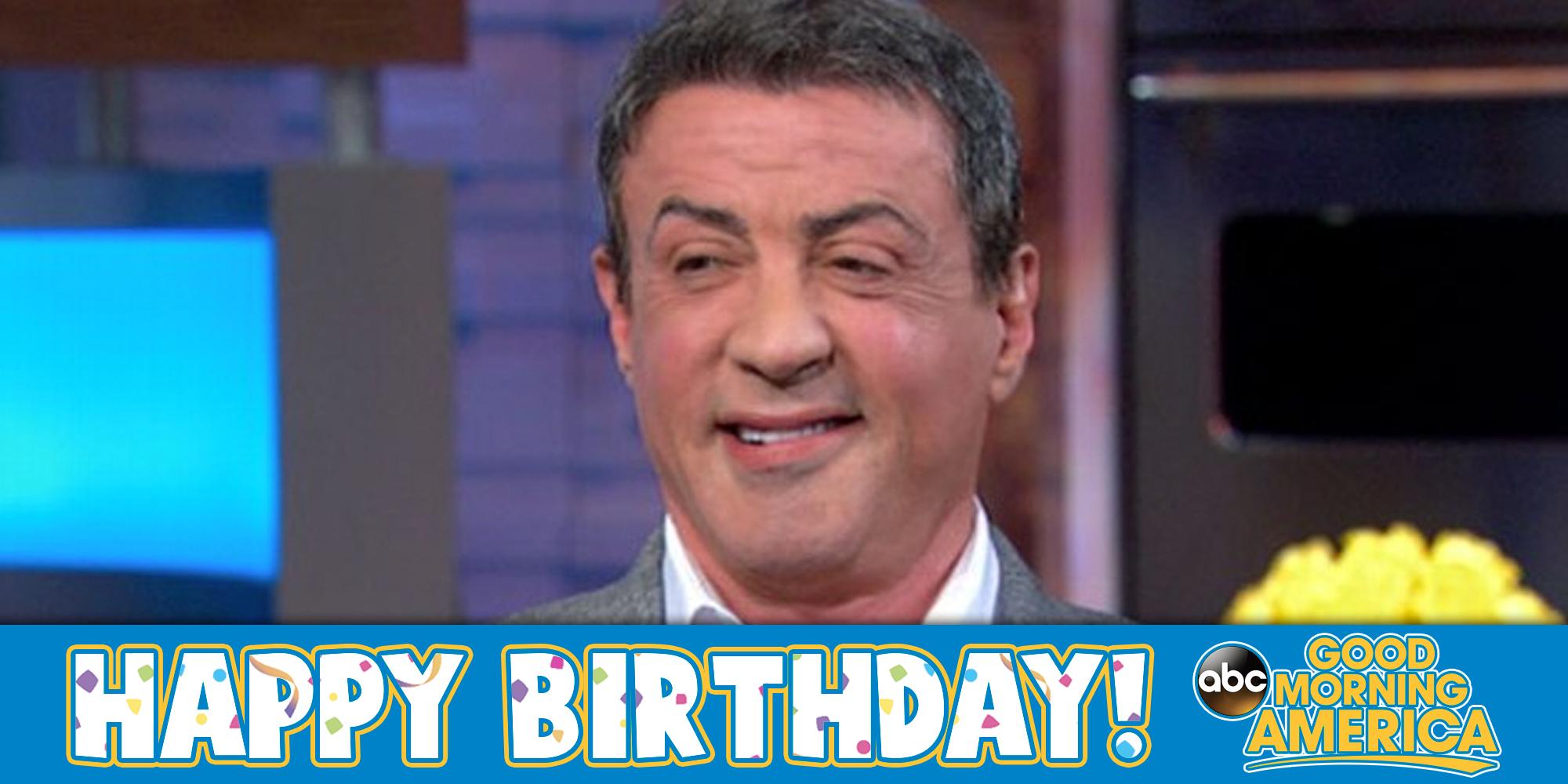 Happy Birthday to Rocky Balboa himself, Sylvester Stallone!  
