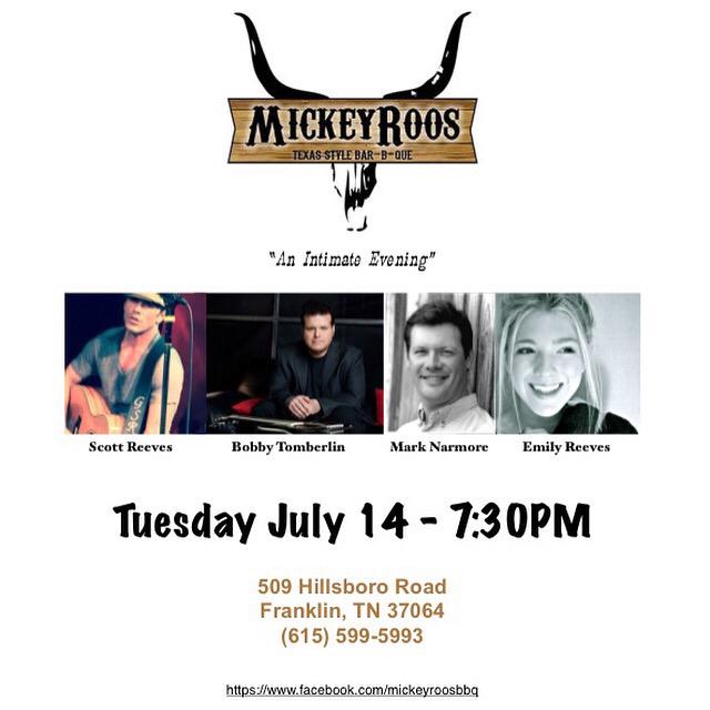 Get yo' table now! Gonna be a good one! <a href="/marknarmore/">Mark Narmore</a> <a href="/bobbytomberlin/">Bobby Tomberlin</a> <a href="/emilyreevesxoxo/">Emily Reeves</a> @MickeyRoosBBQ