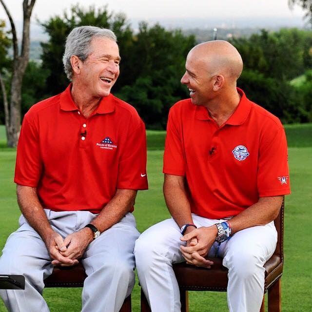 Truly blessed to call this guy my friend! Wishing President George W. Bush a very happy birthday! 