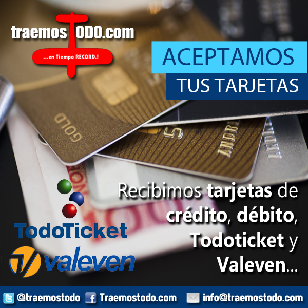 traemostodo's tweet photo. Tenemos las mejores opciones de pago. Con #TraemosTodo te llamamos cuando tu paquete está en #Miami. http://t.co/WreSEt3Qk0