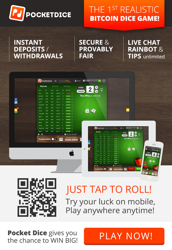 Bitcoin_Games's tweet image. Exciting and realistic #Bitcoin #Dice #game: buff.ly/1TgHk9U. Multiply your #btc from 1.01x to 35.3x!!!