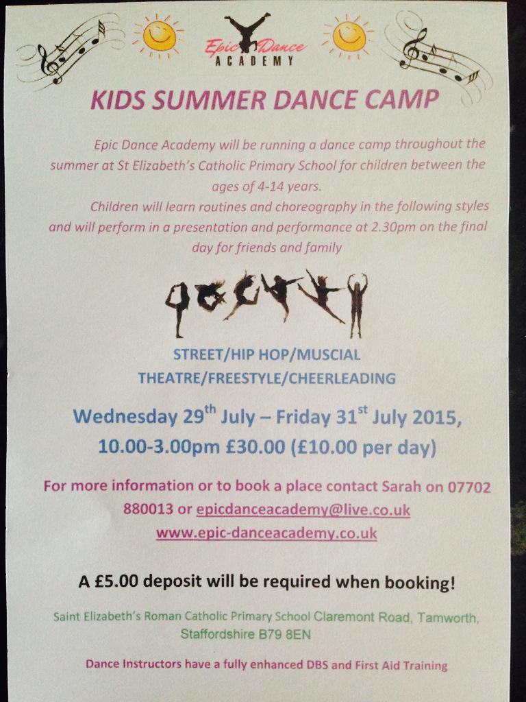 EpicDance2012's tweet photo. Epic Summer dance camps!!! #getbooking #bromsgrove #tamworth #worcester #sandwell #WBA @WBAFoundation http://t.co/GkiaYoFo5m