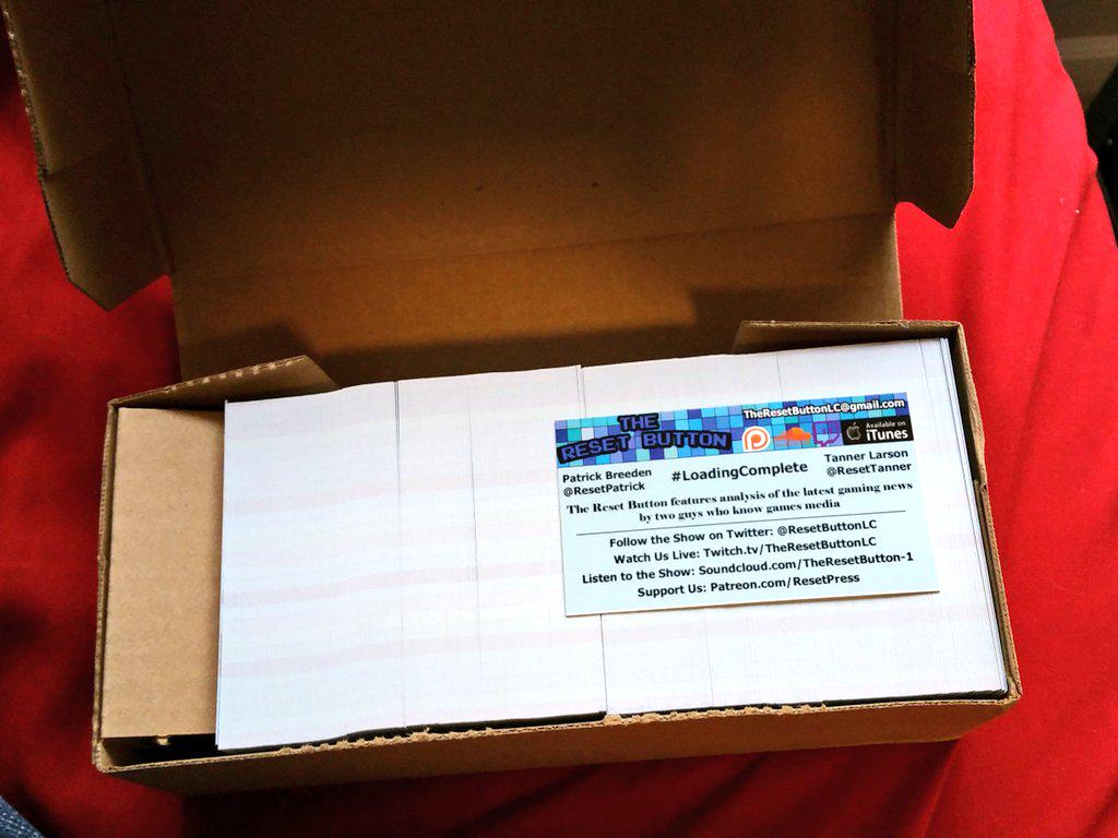 ResetTanner's tweet image. Here are those said business cards! #LoadingComplete