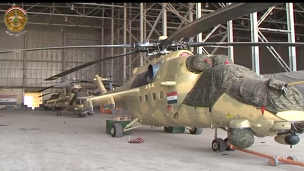 وزير الدفاع العراقي يطلع على وجبه مروحيات جديده وصلت العراق من طراز Mi-17 و Mi-35 CJPfklsXAAAhU9V