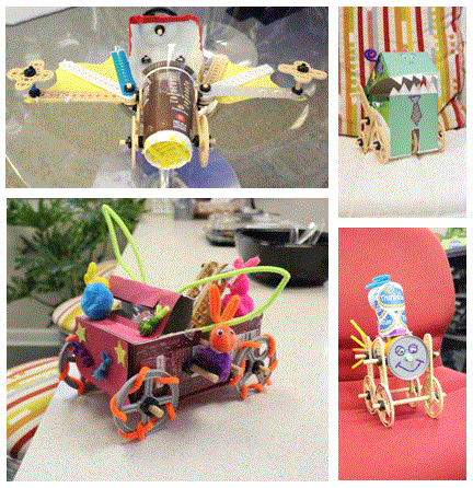 ThinkFun's tweet photo. We're all creative kids here @Thinkfun! Check out some of our designs for the Maker Studio Challenge! #KidsMakeIt http://t.co/SYsMKHlTL9