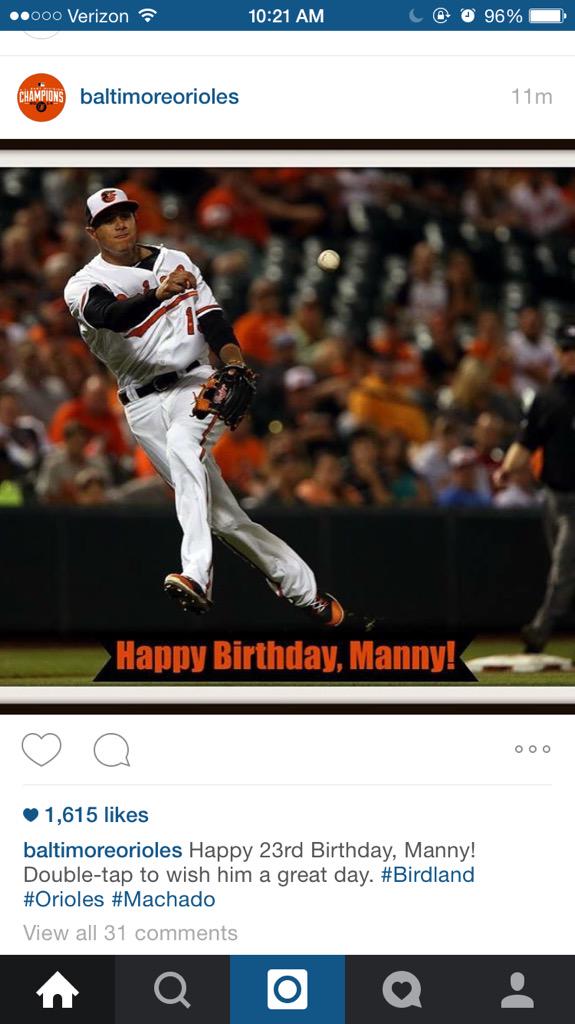 Happy Birthday to former Key and current Orioles third baseman Manny Machado! 