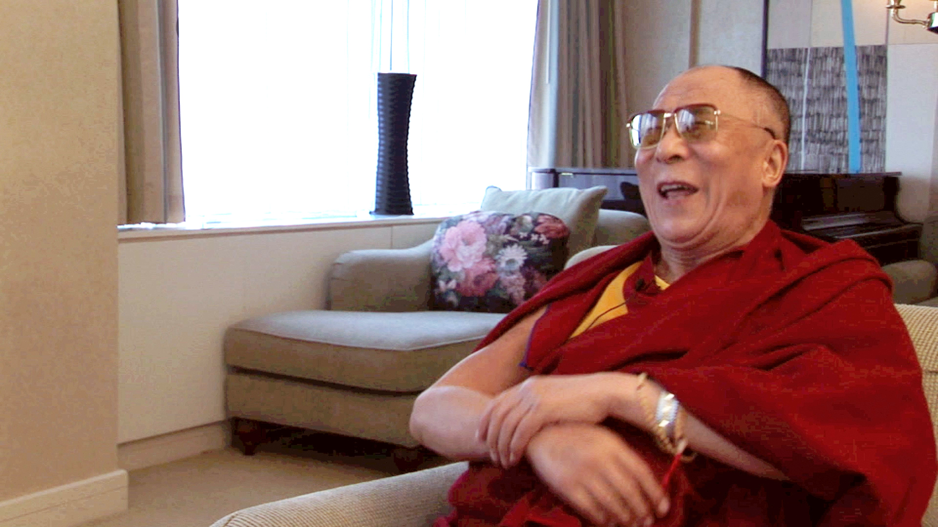 Happy birthday Watch this very short but beautiful video of His Holiness laughing  