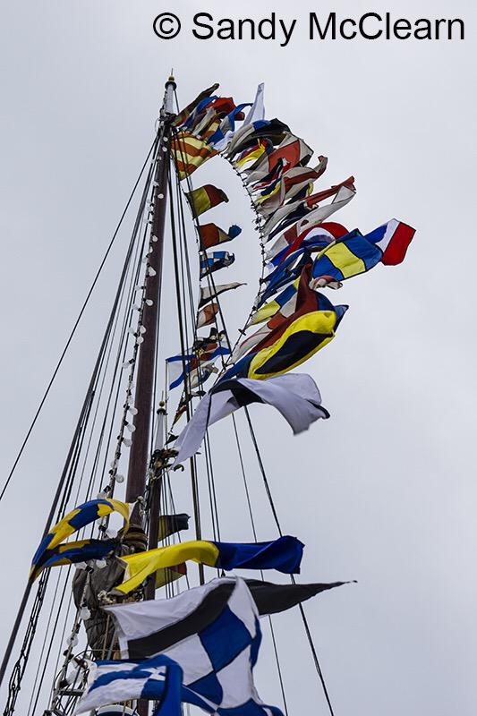 sandymcclearn's tweet image. Flags flying from @SailBluenoseII on #CanadaDay2015. smcclearn.smugmug.com/Portfolio/Phot…