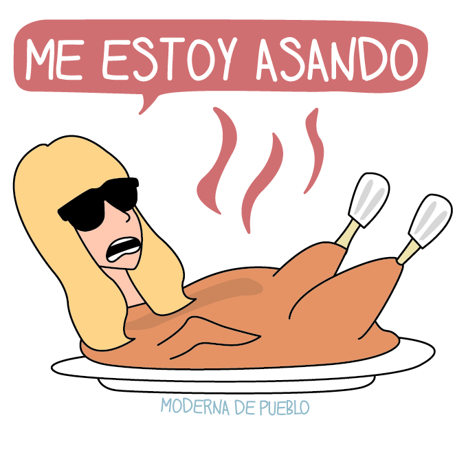 ModernaDePueblo's tweet photo. 40ºC / Sensación térmica: pollo asado. http://t.co/b2r6gnNzZs