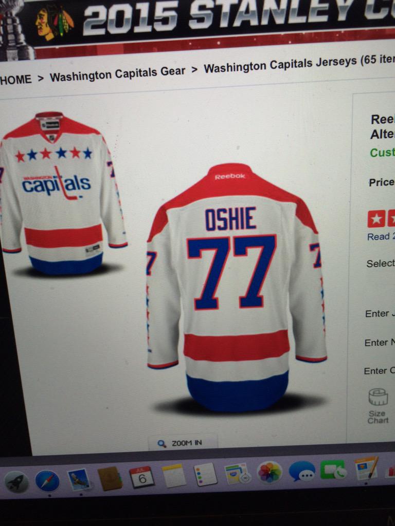 T.J. Oshie Jerseys & Gear