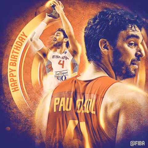 Happy birthday my big man pau gasol stay healthy always. 