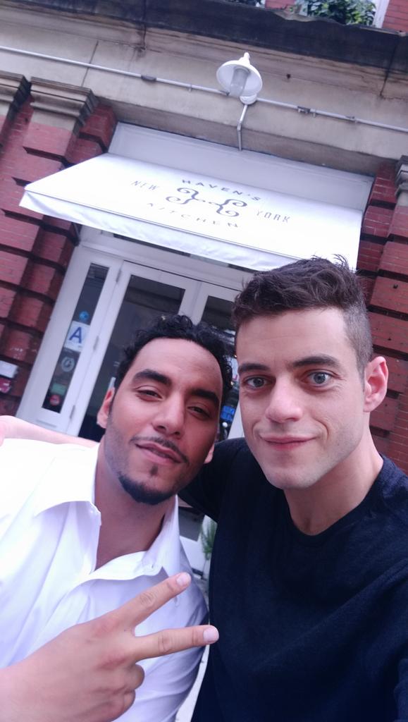 Had a blast today working on #mrrobot with the very talented and super chill brother <a href="/ItsRamiMalek/">alena</a>. #MrRobot  #NBC
