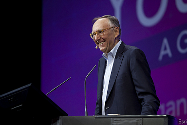 Esri's tweet photo. Esri's Jack Dangermond on #geoanalytics and #IoT http://t.co/Ww3guLZPxh via @tmforumorg #sensors #tech #GIS http://t.co/IBHG5Tb09Q