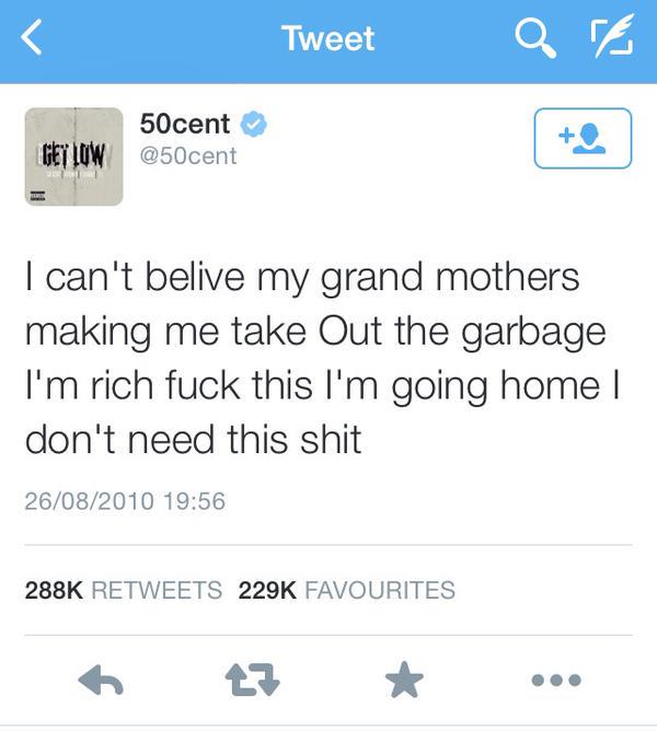 Lmao ! Savage ! \" Happy birthday 50 Cent, and thank you for one of the greatest messages ever... 