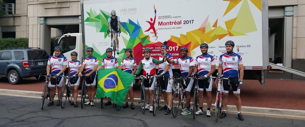 The torch has left Fairfax &amp; heading north to World Police &amp; Fire Games Montreal 2017. Making a stop in Gettysburg!