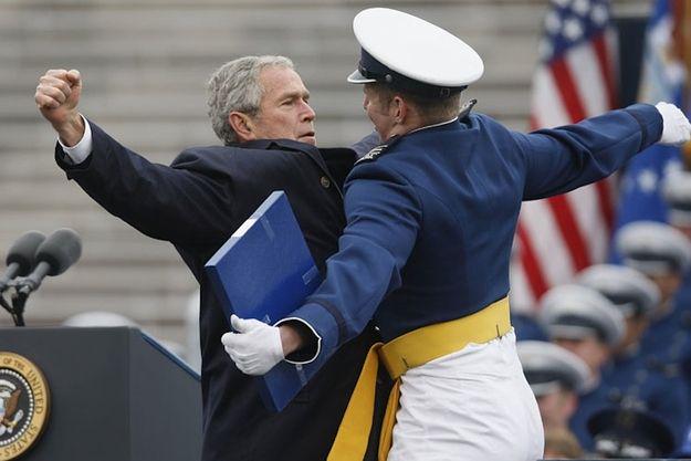 Thanks George W. Bush for your continuing support of our troops--wishing you a Happy Birthday! 