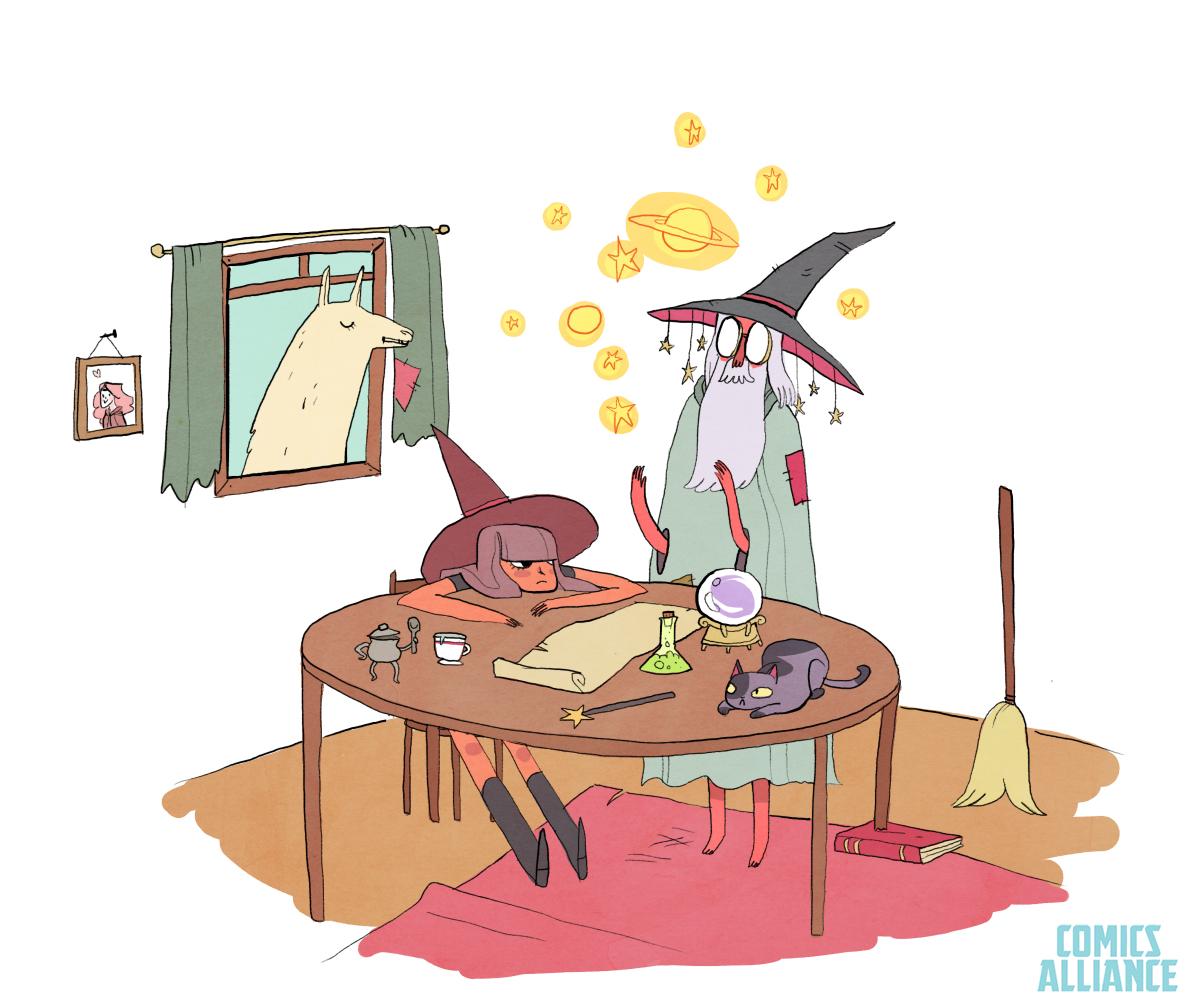 TheMarySue's tweet photo. Noelle Stevenson Talks New Post-Lumberjanes Project, #4Wizards http://t.co/FuaJ3hcldm @Gingerhazing @harperteen http://t.co/wFjf7gBxLd