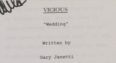 Vicious's tweet image. After tonight's episode we’ll be giving you a chance to win the signed script of the final episode. #Vicious