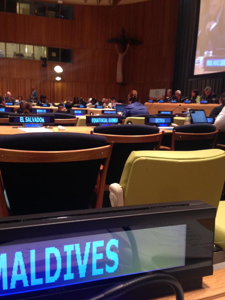 #Maldives participates in the Ministerial segment of the #HLPF2015 #action2015