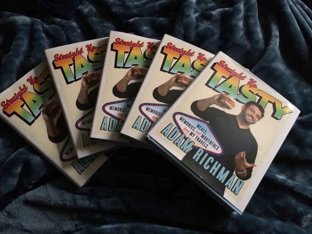 JEN76ORD's tweet image. Look what just arrived!Sorry in advance @AdamRichman but I need a couple autographs.😁😳 #AmazonRocks #StraightUpTasty
