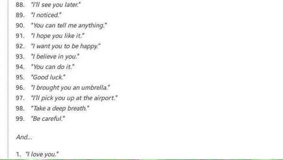 100 ways to say "I love you"