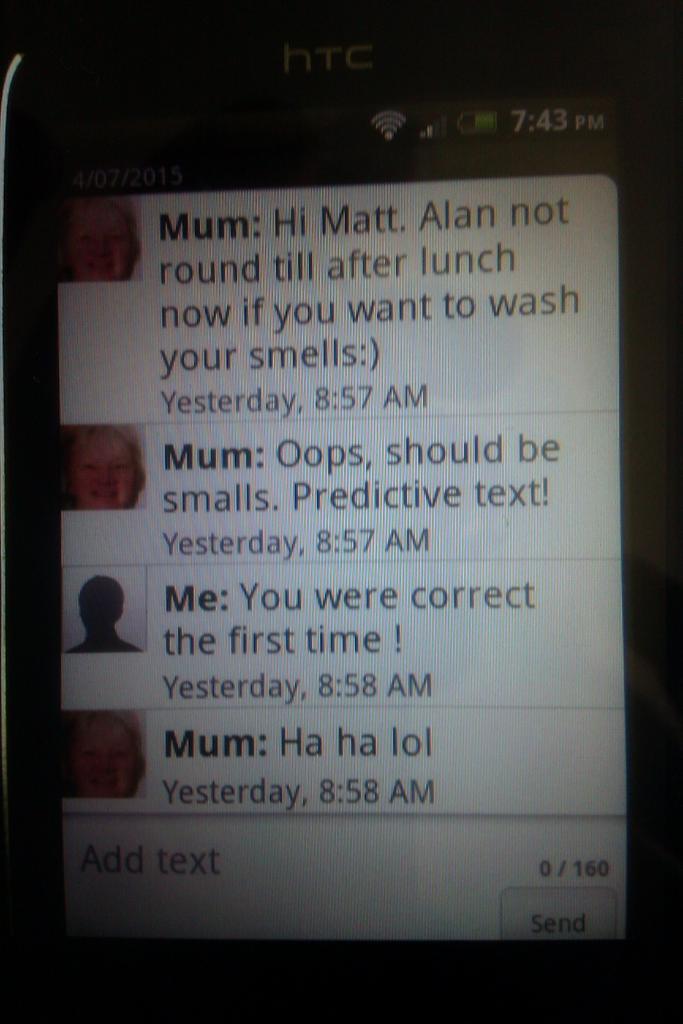 MatthewIpswich's tweet image. #autocorrectfail
#predictivetextfail