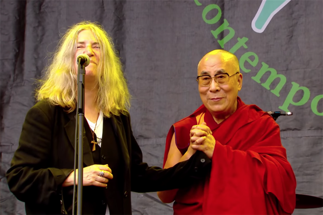 Revist Patti Smith\s Glastonbury present to the on his 80th birthday today  