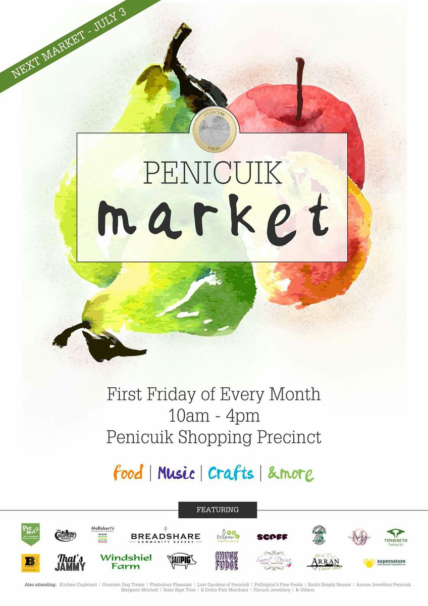 #MidlothianHour: We proudly support the monthly Penicuik Market bringing you live coverage.