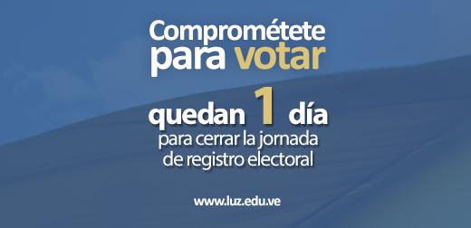 LUZadn's tweet image. Hoy es el último día para inscribirte en el RE. ¡No habrá más prórroga! Comprómetete para votar